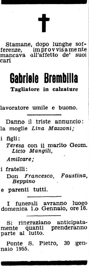 Annuncio Eco Bergamo Gabriele Brembilla Tagliatore in calzature