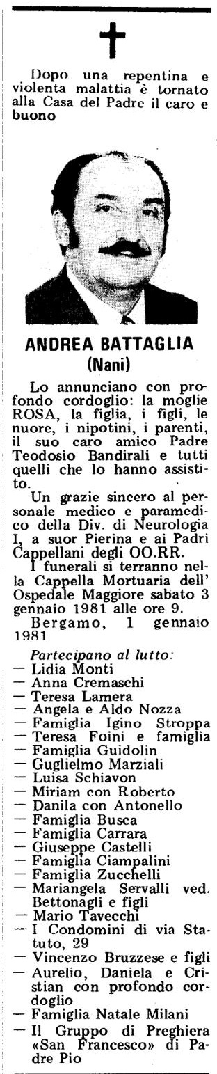 Annuncio Eco Bergamo ANDREA BATTAGLIA (Nani)